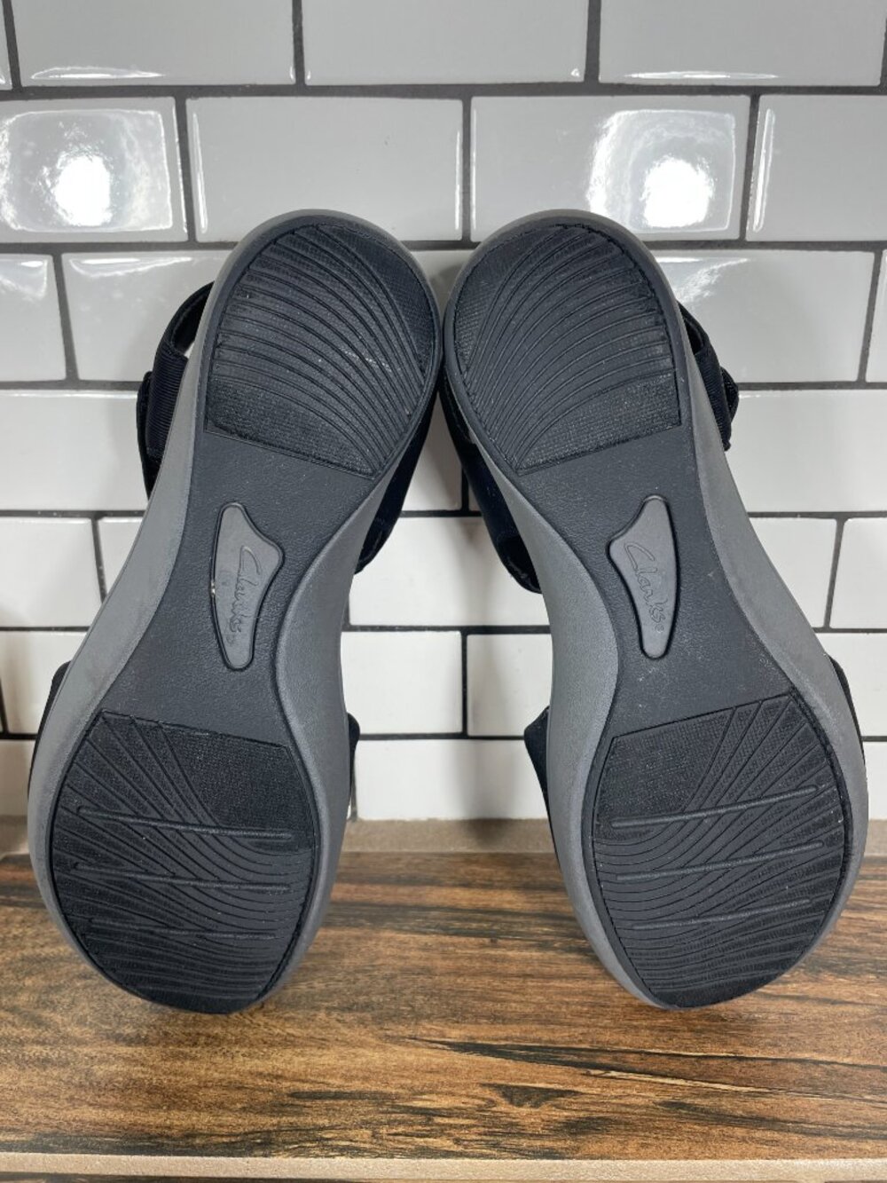 Clarks Breeze Rae Sara Shoes Womens Size 9 Black Cloudsteppers Strappy Sandal - Picture 7 of 12